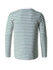 Basic Crew Neck Striped Pullover Long Sleeve Shirt