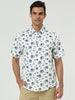Lapel Floral Print Cotton Hawaiian Beach Botton Shirt