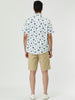Lapel Floral Print Cotton Hawaiian Beach Botton Shirt