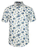 Lapel Floral Print Cotton Hawaiian Beach Botton Shirt