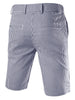 Casual Summer Striped Flat Front Chino Shorts