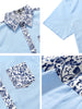 Summer Pocket Short Sleeve Button Floral Print Shirt