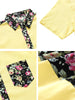 Summer Pocket Short Sleeve Button Floral Print Shirt