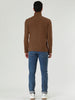Solid Color Turtleneck Pullover Long Sleeve Shirt