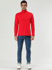 Solid Color Turtleneck Pullover Long Sleeve Shirt