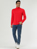 Solid Color Turtleneck Pullover Long Sleeve Shirt
