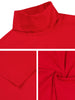 Solid Color Turtleneck Pullover Long Sleeve Shirt