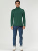 Casual Solid Turtleneck Pullover Long Sleeve Shirt