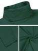 Casual Solid Turtleneck Pullover Long Sleeve Shirt