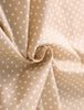 Cotton Lapel Short Sleeve Polka Dot Button Shirt