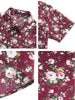 Short Sleeve Floral Print Cotton Beach Hawaiian Shirt