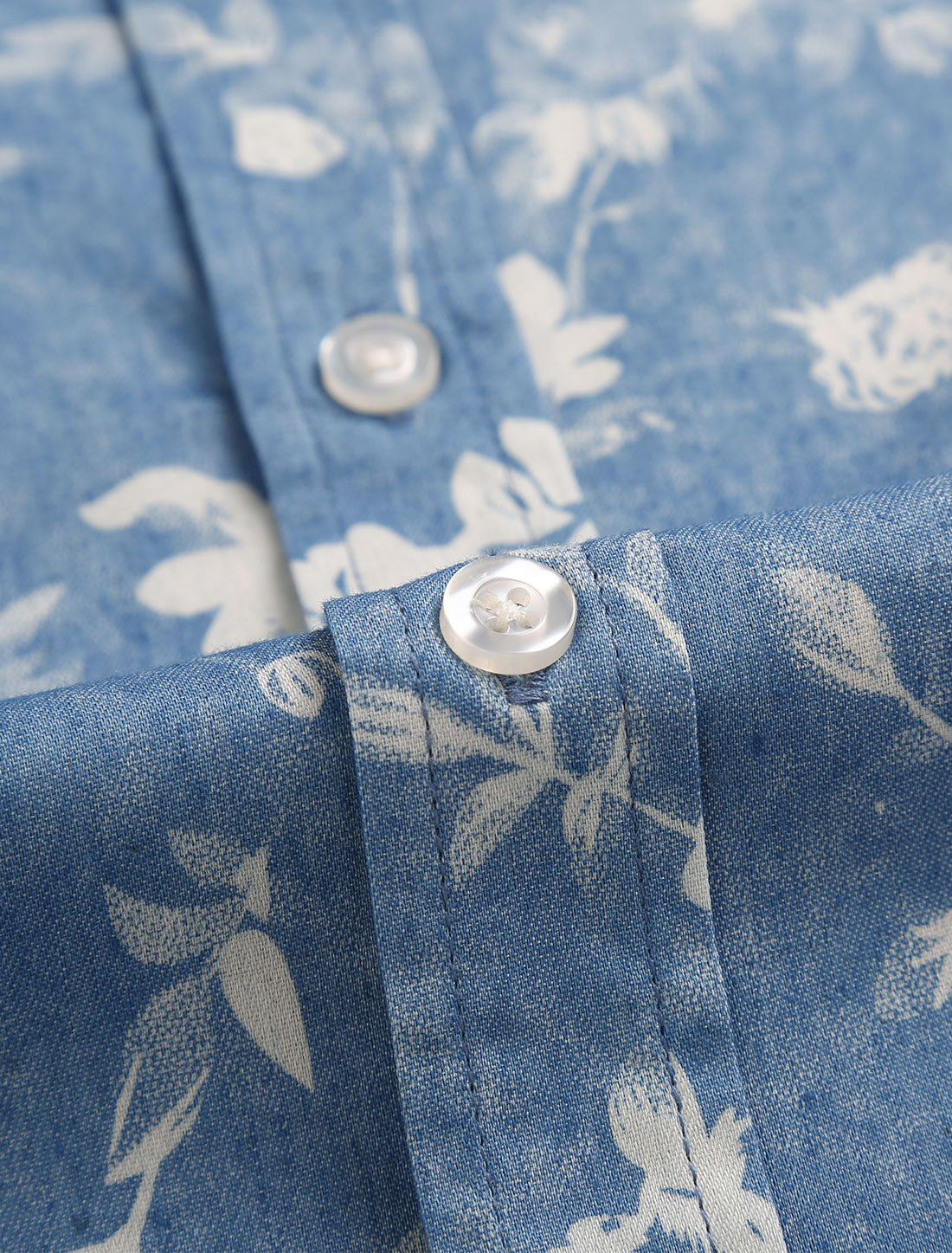 Bublédon Short Sleeve Lapel Button Down Floral Printed Shirt