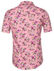Short Sleeve Floral Print Cotton Beach Hawaiian Shirt