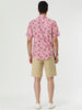 Short Sleeve Floral Print Cotton Beach Hawaiian Shirt