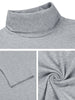 Solid Color Turtleneck Pullover Long Sleeve Shirt