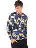 Casual Geometric Digital Print Crew Neck Sweatshirt