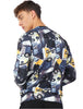 Casual Geometric Digital Print Crew Neck Sweatshirt