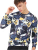 Casual Geometric Digital Print Crew Neck Sweatshirt