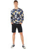 Casual Geometric Digital Print Crew Neck Sweatshirt