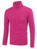 Solid Color Turtleneck Pullover Long Sleeve Shirt