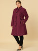 Polyester H Line Winter Single Breasted Coat Jacket