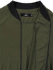 Plus Size Contrast Trim Zipper Pocket Bomber Jacket