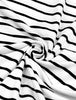 Basic Crew Neck Striped Pullover Long Sleeve Shirt