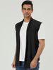 Casual Open Front Irregular Hem Plain Cardigan Vest