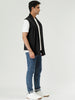 Casual Open Front Irregular Hem Plain Cardigan Vest