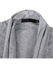 Casual Open Front Irregular Hem Plain Cardigan Vest