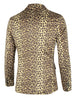 Retro Leopard Printed Luxury Notched Lapel Blazer