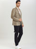 Retro Leopard Printed Luxury Notched Lapel Blazer