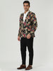 Lightweight Floral Print One Button Prom Suit Blazer