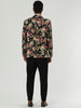 Lightweight Floral Print One Button Prom Suit Blazer