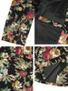 Lightweight Floral Print One Button Prom Suit Blazer