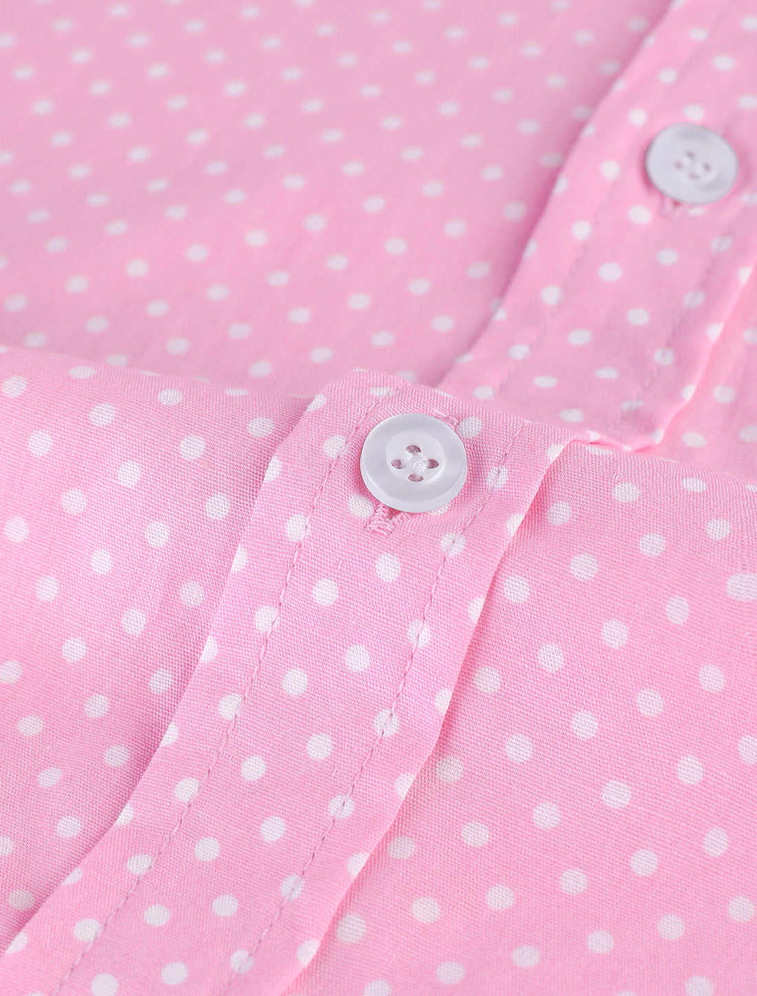 Bublédon Smart Casual Long Sleeve Polka Dots Button Shirt