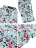 Long Sleeve Aloha Hawaiian Palm Flower Print Shirt