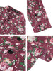 Long Sleeve Aloha Hawaiian Palm Flower Print Shirt