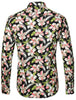 Long Sleeve Aloha Hawaiian Palm Flower Print Shirt