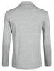 Classic Notched Lapel Solid Long Sleeve Knit Blazer