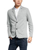 Classic Notched Lapel Solid Long Sleeve Knit Blazer
