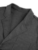 Classic Notched Lapel Solid Long Sleeve Knit Blazer