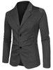 Classic Notched Lapel Solid Long Sleeve Knit Blazer