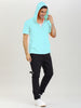 Lightweight Solid Color Zip Up Short Sleeve Hoodies