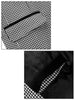 Smart Casual Notched Plaid Panel Button Blazer