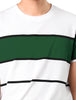 Color Block Striped Round Neck Short Sleeve T-shirt