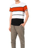 Color Block Striped Round Neck Short Sleeve T-shirt