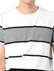 Color Block Striped Round Neck Short Sleeve T-shirt