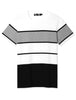 Color Block Striped Round Neck Short Sleeve T-shirt