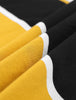 Color Block Striped Round Neck Short Sleeve T-shirt